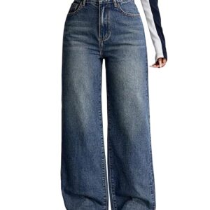 apcollections.in Women's Denim Stretchable High Waist Baggy Jeans for Women
