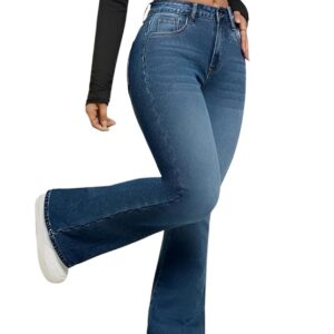 Women’s High Waist Jeans || Flared Bell Bottom Bootcut Pants