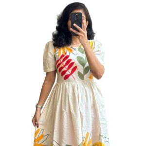 apcollections.in Women's Pure Cotton Maxi Midi Dress