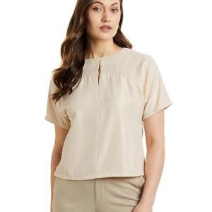 apcollections.in Women's Desk-to-Dinner' Crop Top (Relaxed Fit | Stylish)